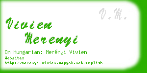 vivien merenyi business card