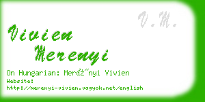 vivien merenyi business card